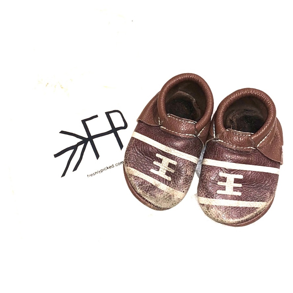 Freshly Picked 🏈 Football Leather Moccasin Shoes